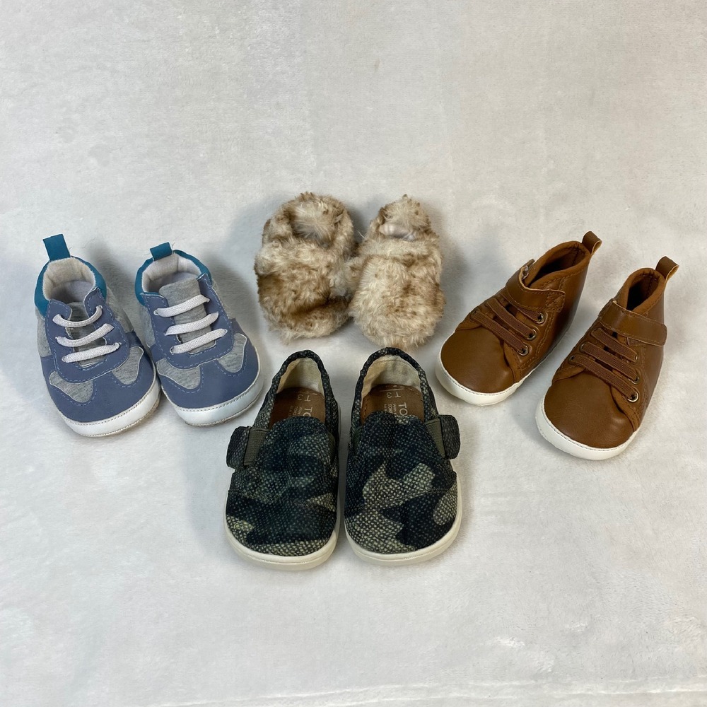 Baby Shoes Bundle: Child of‎ Mine, TOMS, Just One You, Old Navy, Booties 0-6M